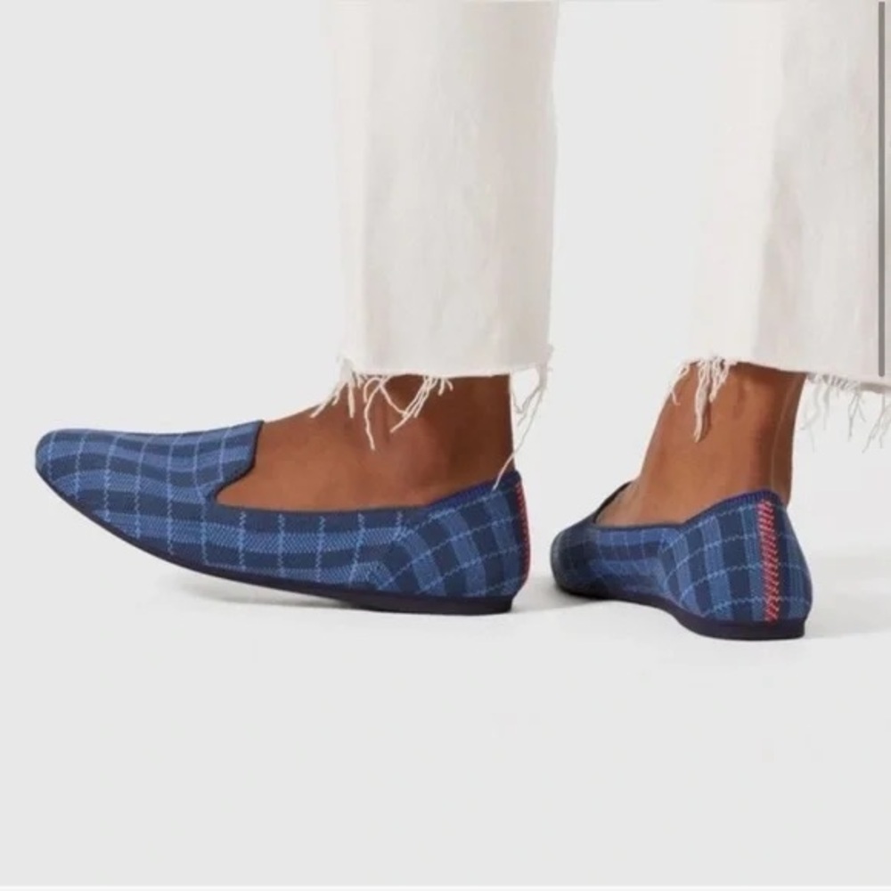 Rothy's Loafers indigo gingham